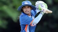 Mithali Raj plays cricket for India